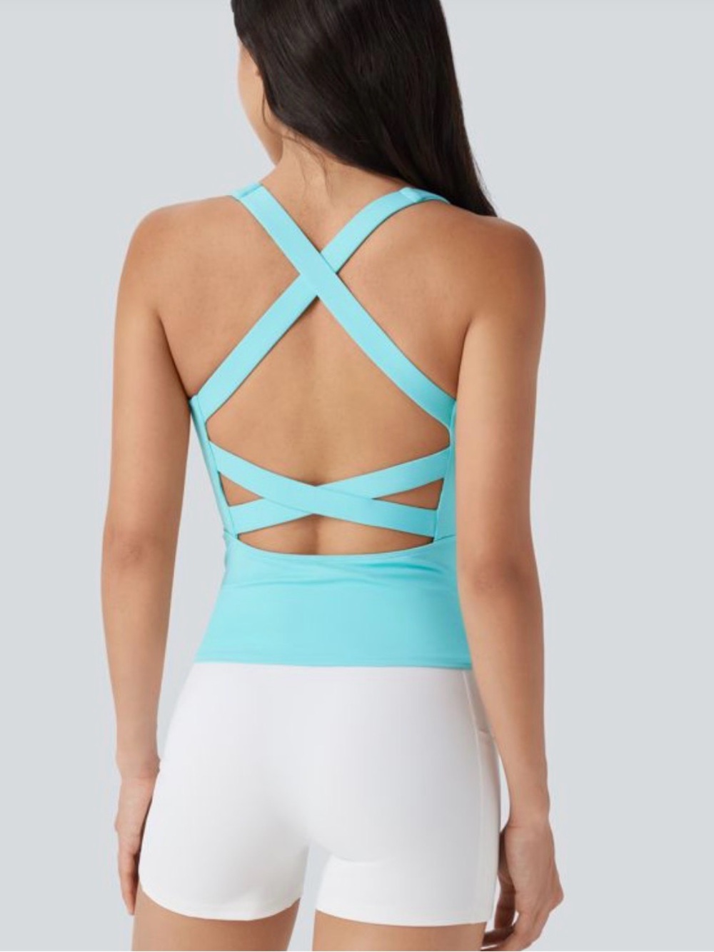 Light Blue Strappy Back Tank - Women Intimates & Sleepwear